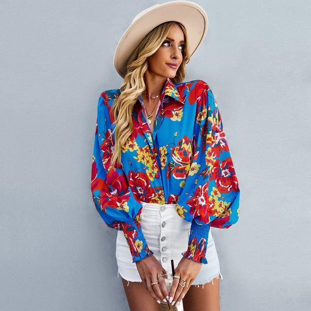 Levoire | Chemisier oversize pour femmes Bleu
