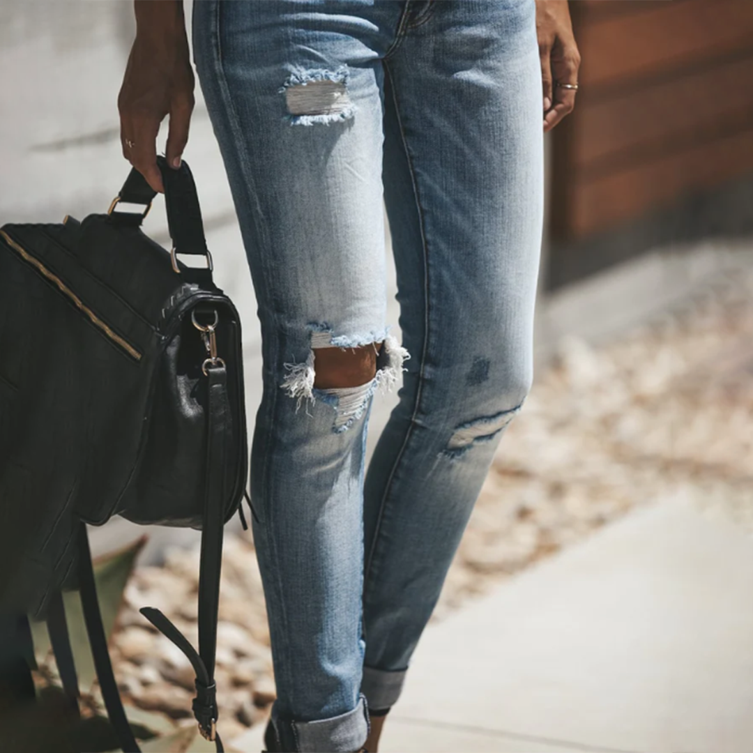 Levoire | Jeans Avec Des Déchirures Pour Femmes