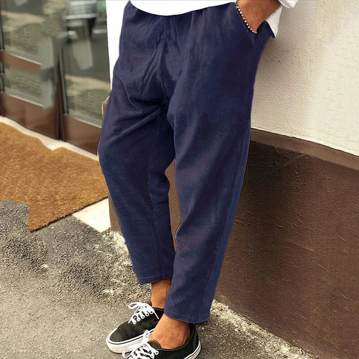 Levoire | Pantalon en velours côtelé Viinikeruu Bleu