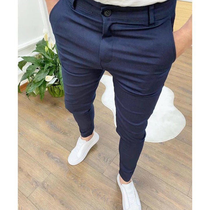 Levoire | Pantalons Slim Fit Avec Taille Haute Et Poches Fonctionnelles Bleu