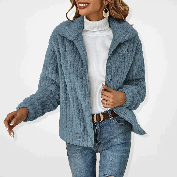 Levoire | Cardigan En Polaire Élégant Bleu