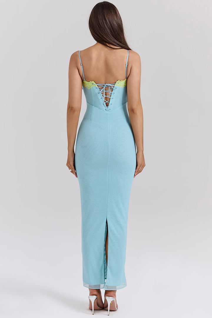 Levoire | Robe À Bretelles Spaghetti Corset Robe D'Été Robe Maxi