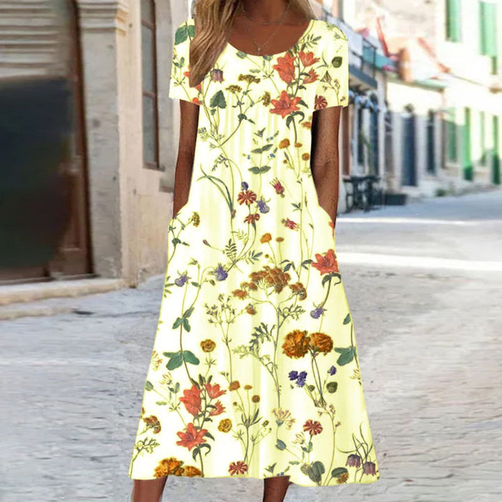 Levoire | Robe Maxi Boho Élégante Avec Protection Anti-Fuite Jaune