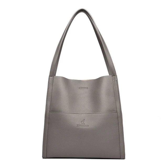 Levoire | Sac À Main En Cuir Élégant Gris