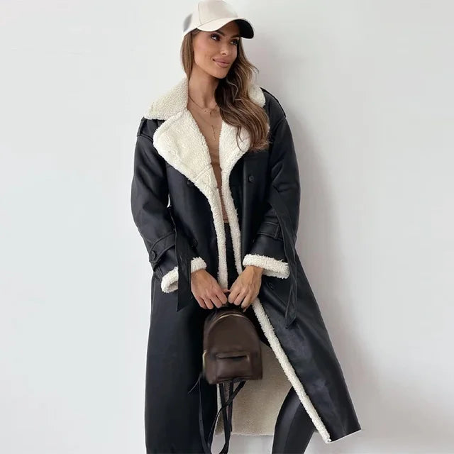 Levoire | Manteau D'hiver Long Pour Femme | Chaud Noir