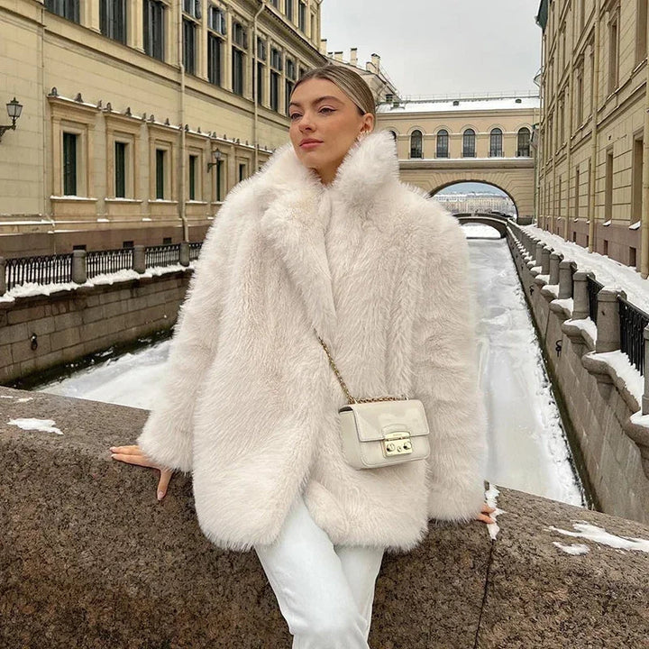 Levoire | Manteaux En Fourrure Pour Femmes Douillets Beige