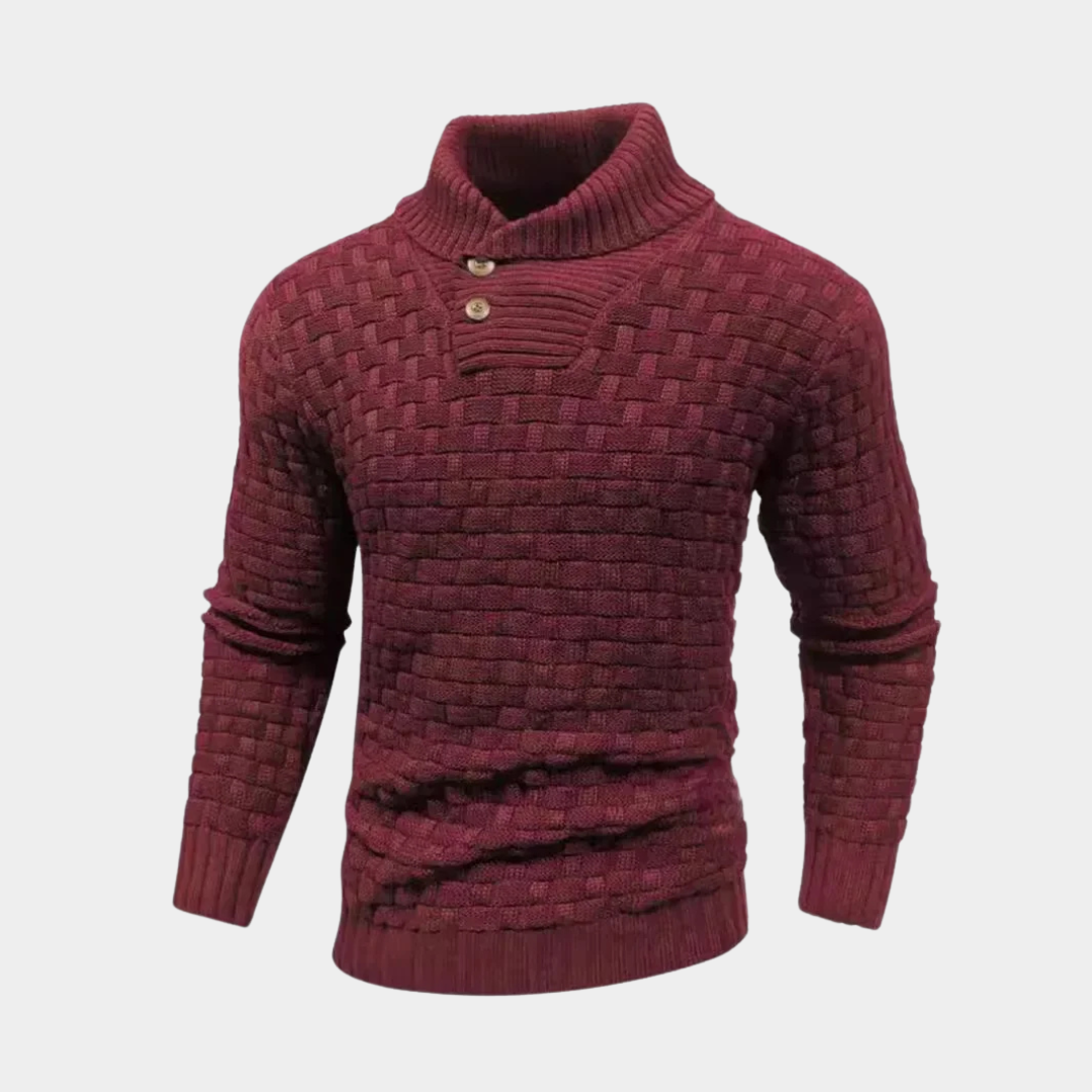 Levoire | Pull Confortable Et Élégant Bordeaux rouge