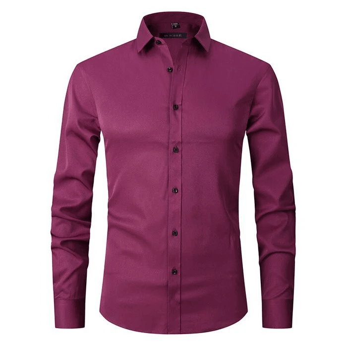 Levoire | Chemise Anti Boulochage Bordeaux