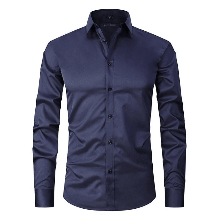 Levoire | Chemise Anti Boulochage Bleu marine