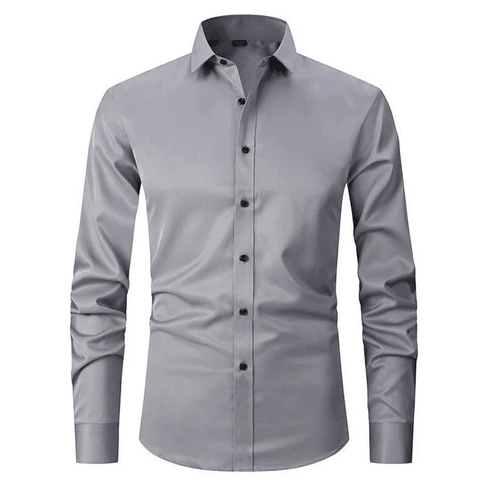 Levoire | Chemise Sans Plis Gris