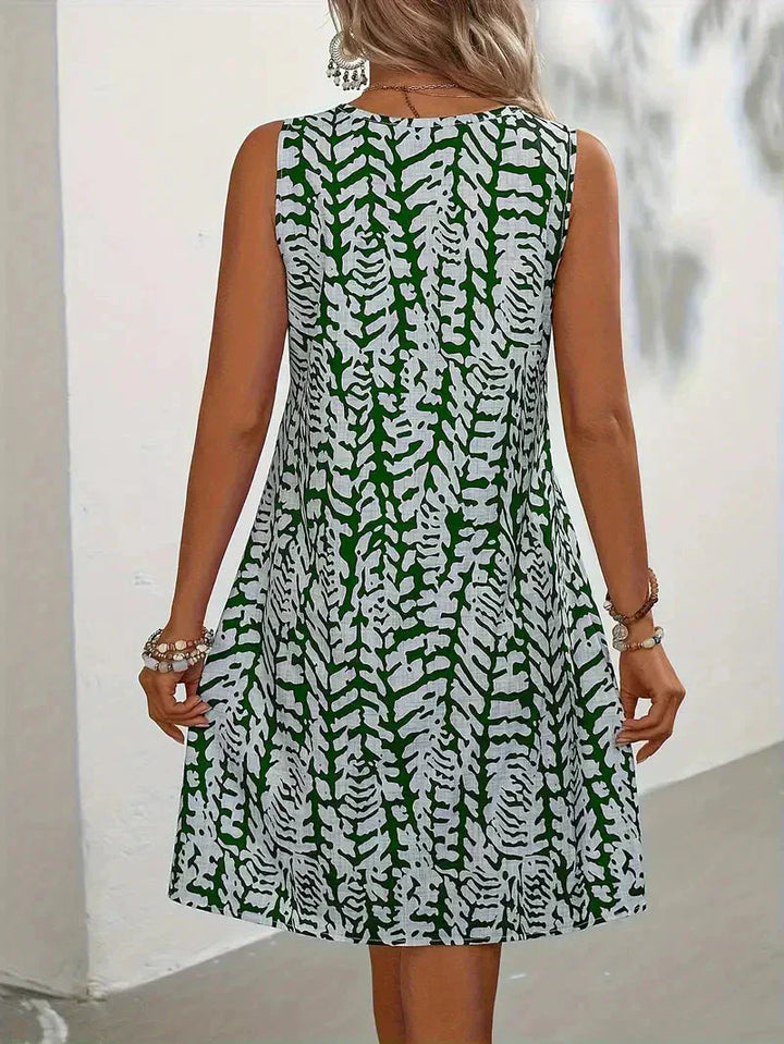Levoire | Robe D'Été Mini Sans Manches Tissu Léger Et Respirant