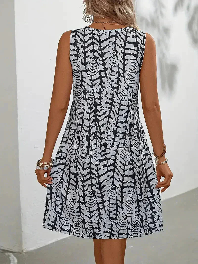 Levoire | Robe D'Été Mini Sans Manches Tissu Léger Et Respirant
