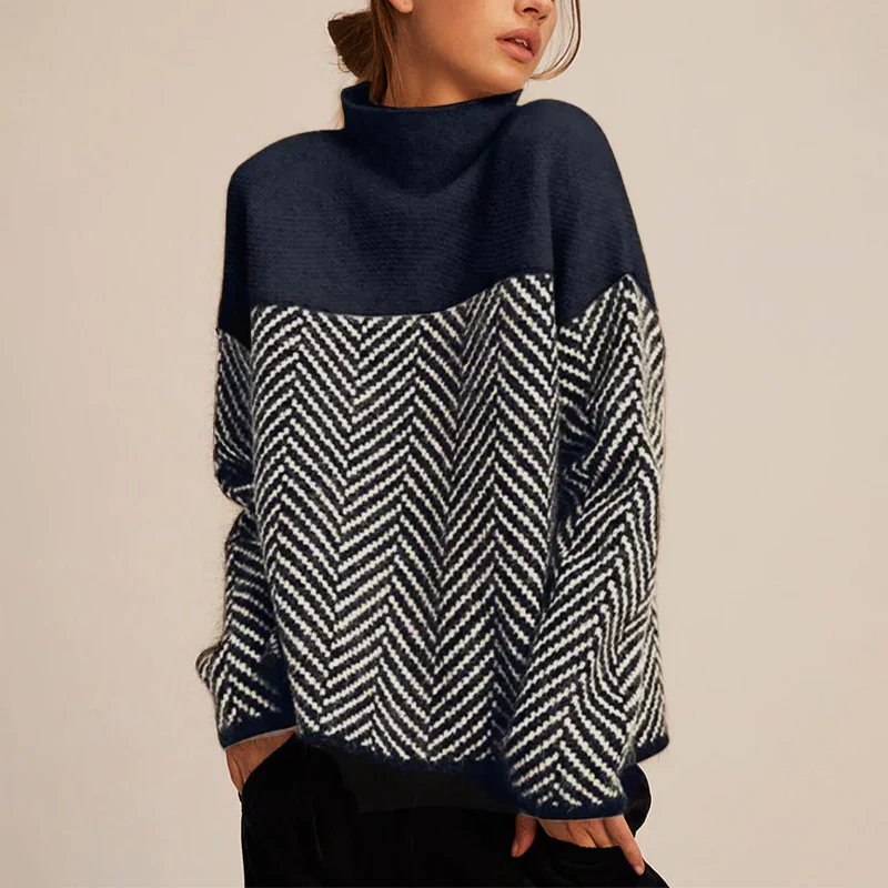 Levoire | Pull à col montant en laine pour les jours froids Gris