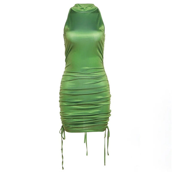 Levoire | Sans Bretelles Tombeau Arrière Naruhame Mini Robe Vert