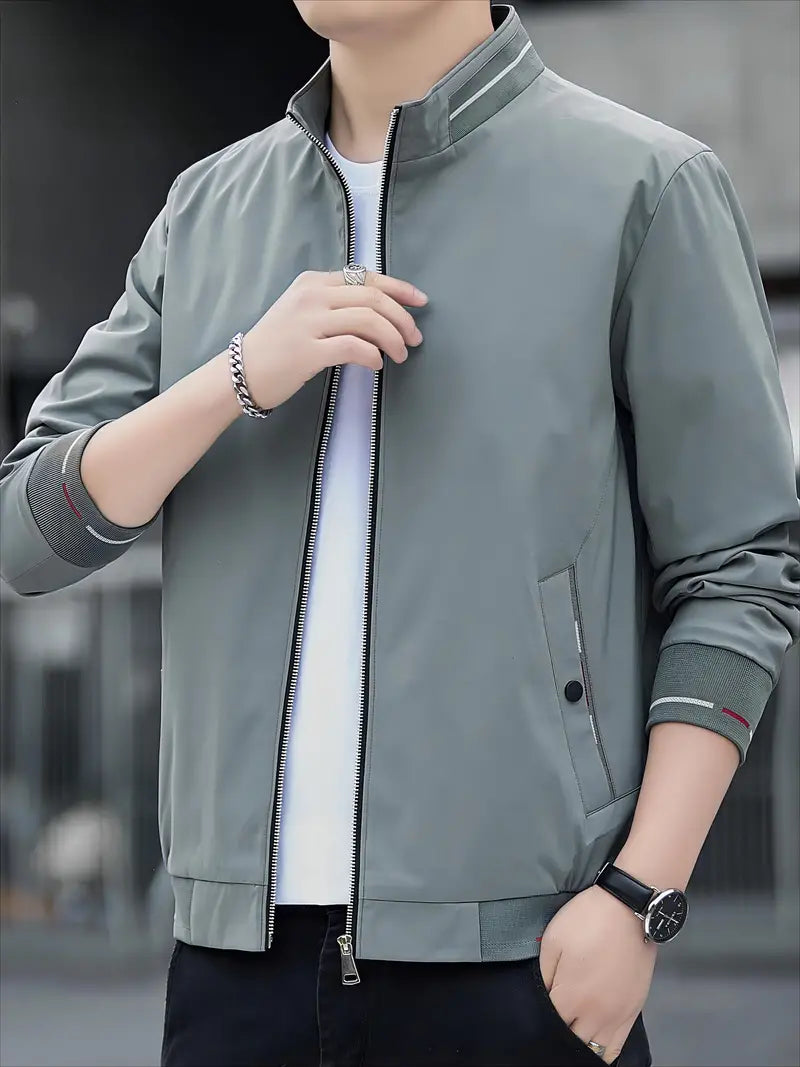 Levoire | Coupe Vent Zippé Homme Bleu Acier Clair