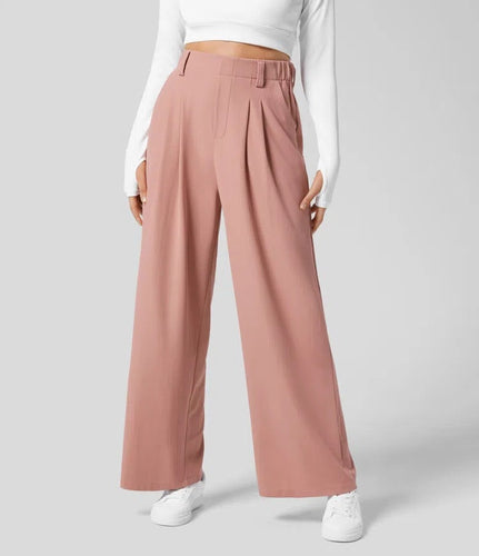 Levoire | Pantalon Femme Avec Jambes Larges, Taille Élastique Et Coupe Décontractée