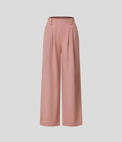 Levoire | Pantalon Femme Avec Jambe Large, Taille Élastique Et Taille Haute