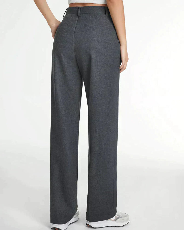 Levoire | Pantalon Plissé Taille Haute À Jambe Large Pour Femmes