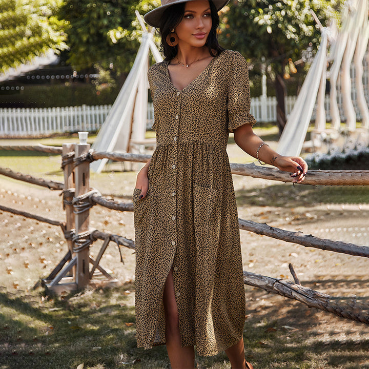 Levoire | Robe Midi Avec Boutons