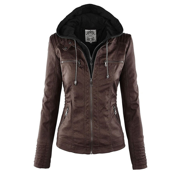 Levoire | Veste Vintage Tendance Avec Capuche Braun