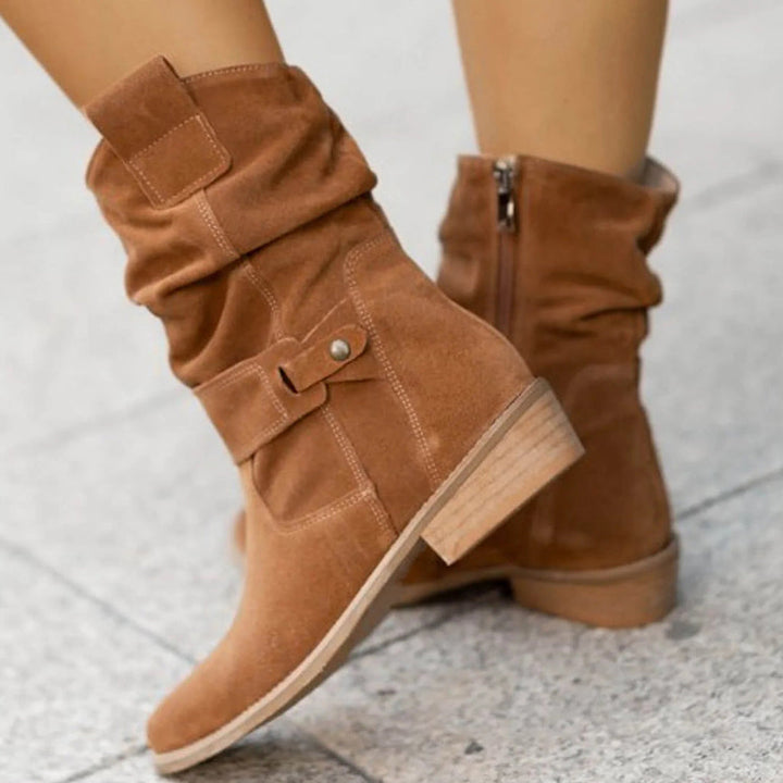 Levoire | Charmantes Bottines Mi-Hautes Braun