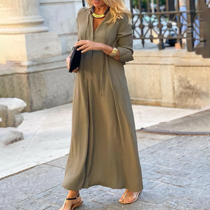Levoire | Robe Maxi Décontractée Confortable Braun