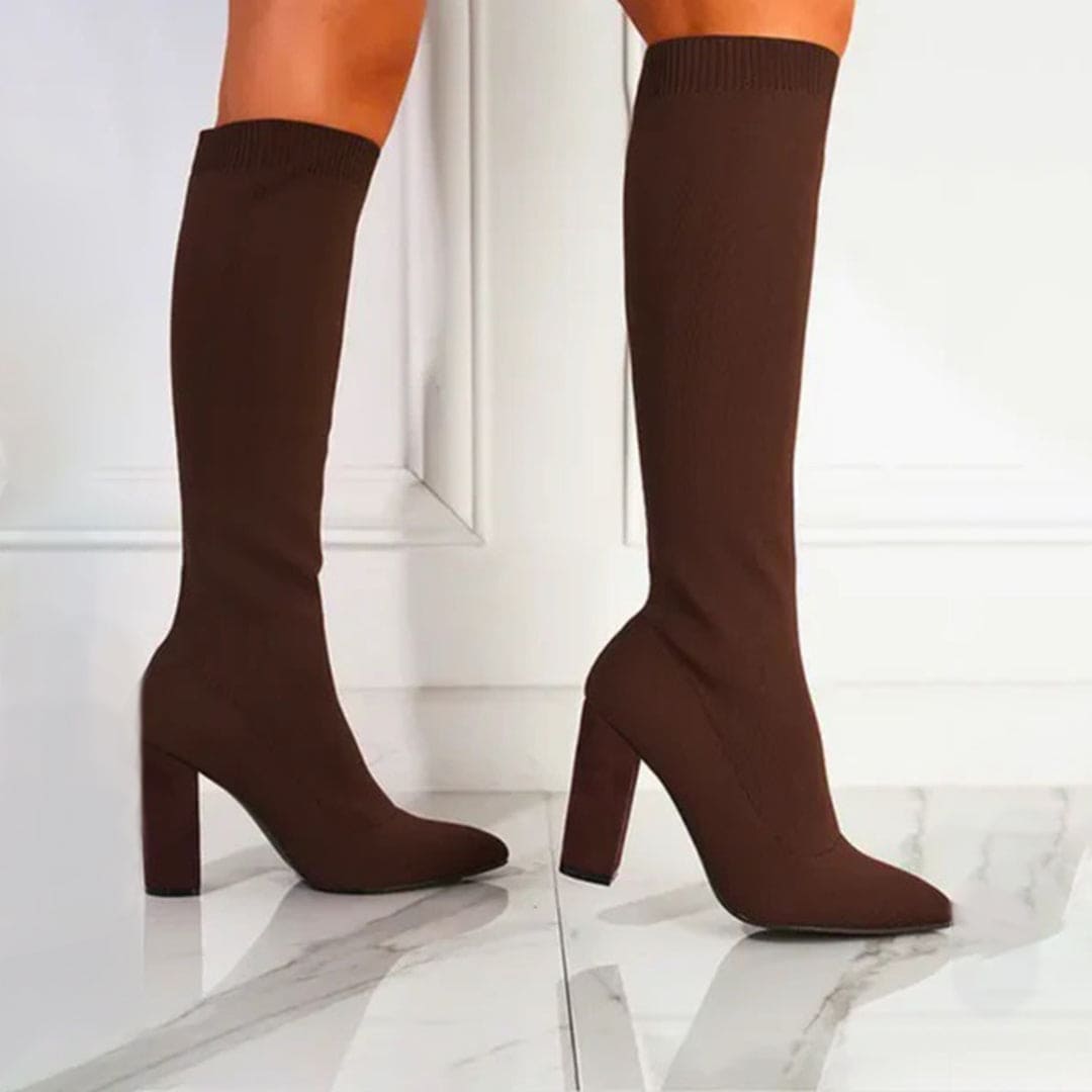 Levoire | Sock Boot Hauteur Genou Extérieur Braun