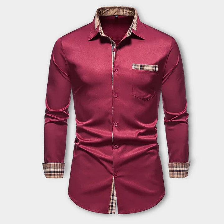 Levoire | Chemise Élégante À Manches Longues bordeaux