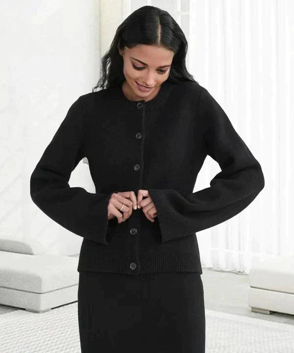 Levoire | Gilet Élégant Mélange De Laine Gilet Tricoté Femme