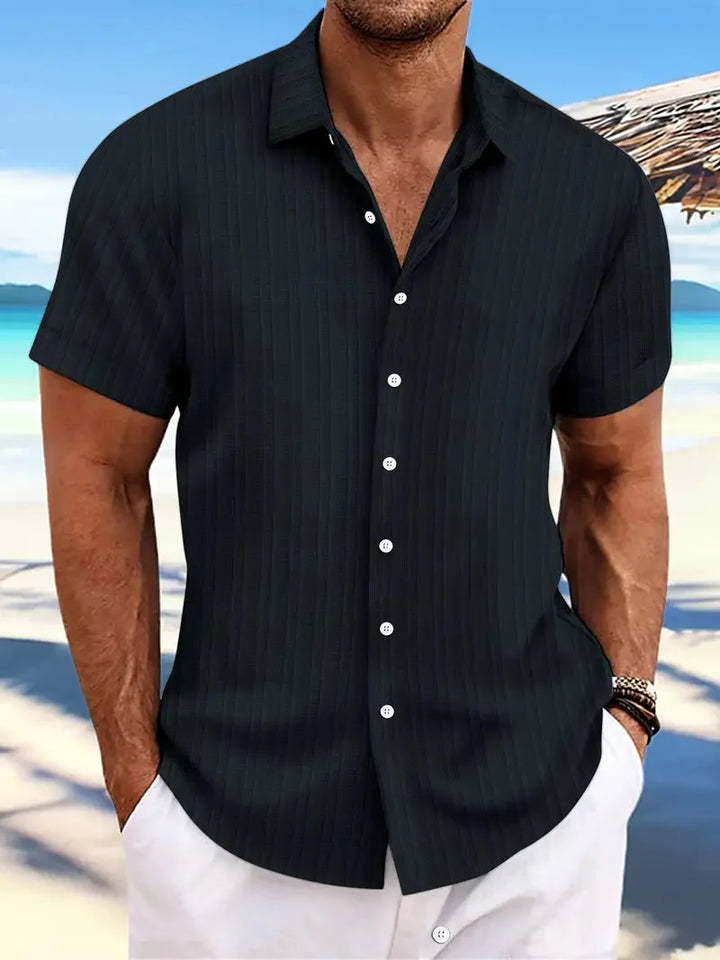 Levoire | Chemise À Manches Courtes Légère Chemise D'Été Vêtements Pour Hommes Marine bleu