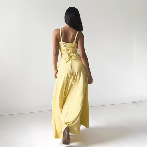 Levoire | Robe Maxi Sculptée Épaules Fines