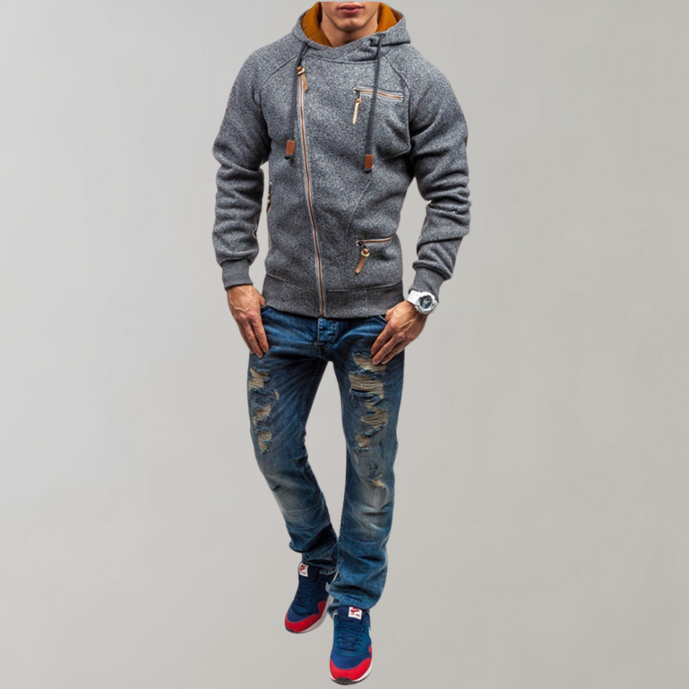 Levoire | Pull Slim À Manches Longues Avec Fermeture Éclair