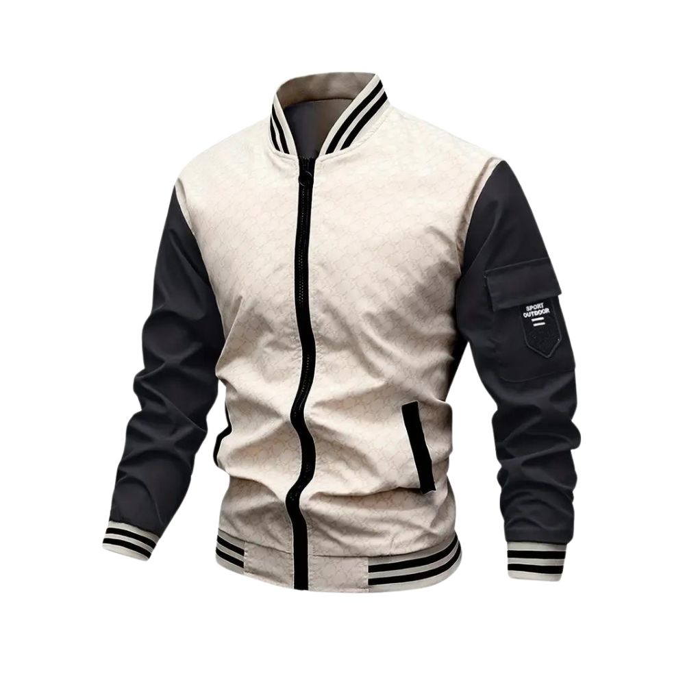 Levoire | Veste Bomber Élégante Pour Hommes Beige