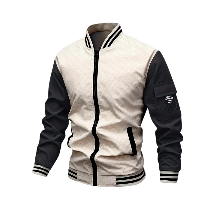 Levoire | Veste Bomber Élégante Pour Hommes Beige