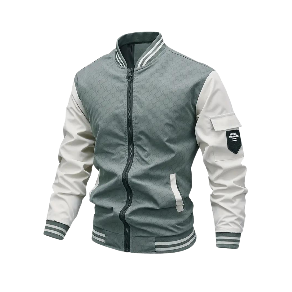 Levoire | Veste Bomber Élégante Pour Hommes Vert