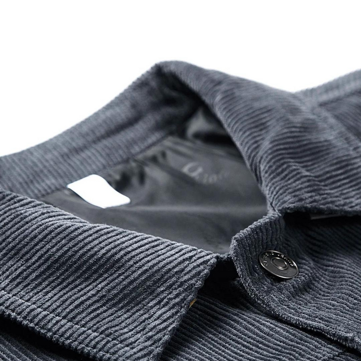 Levoire | Veste En Velours Côtelé À Manches Longues Avec Poches Et Bouton