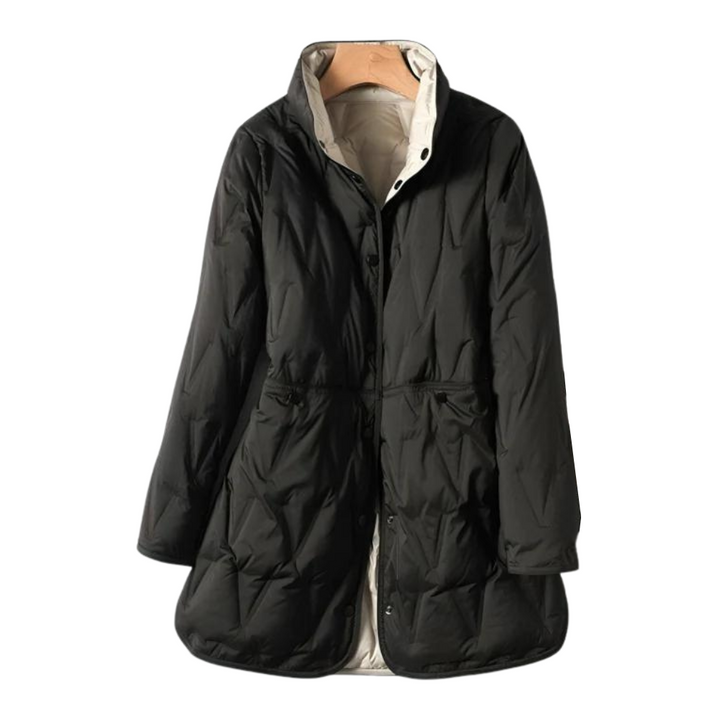 Levoire | Veste En Duvet À Manches Longues Avec Poches Et Boutonnières Noir