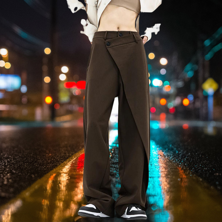 Levoire | Pantalons À La Mode Pour Femmes Marron foncé