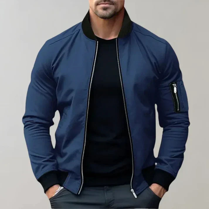 Levoire | Veste Bomber Tendance Bleu