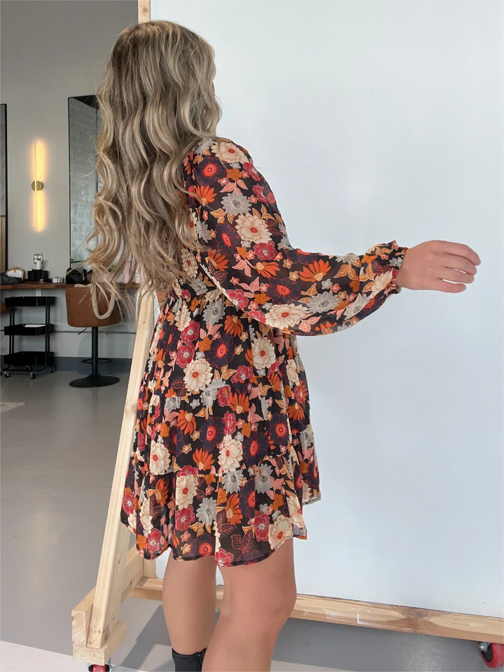 Levoire | Robe Fleurie Pour Femme - Brun