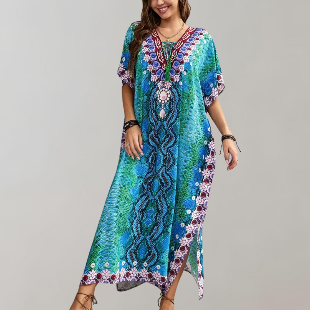 Levoire | Robe Décontractée Pour Femmes Aqua bleu Une taille