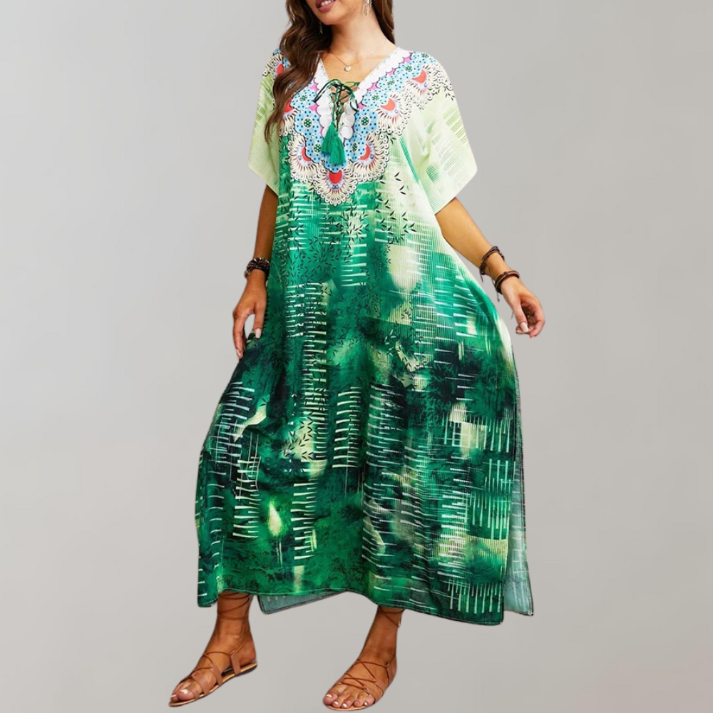 Levoire | Robe Décontractée Pour Femmes Vert Une taille