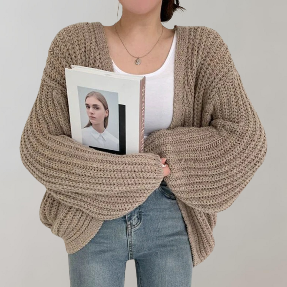 Levoire | Pull Femme Long Avec Manches Longues Braun Une taille