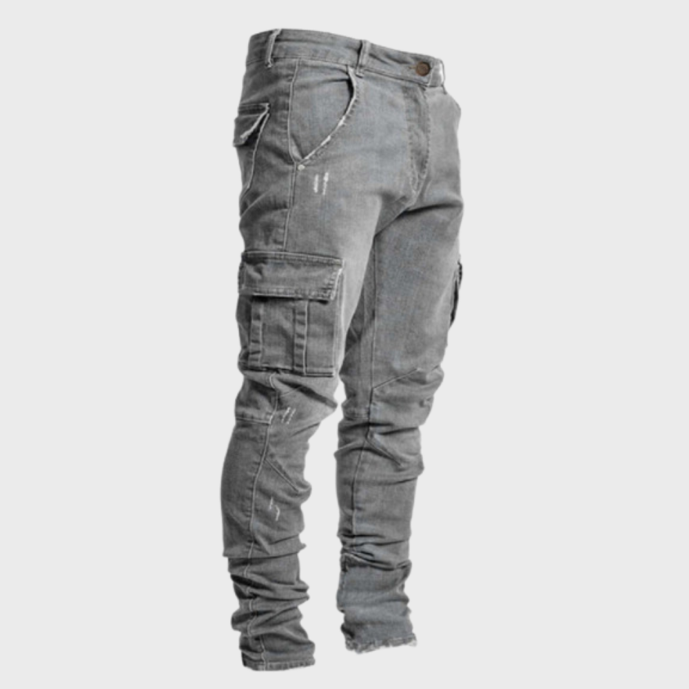 Levoire | Pantalons Cargo Décontractés pour Hommes Gris