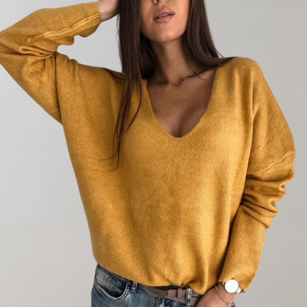 Levoire | Pull Léger Pour Femmes Jaune