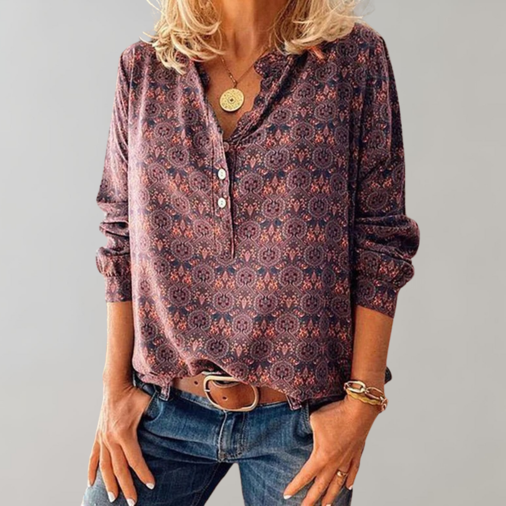 Levoire | Vintage Sweatshirt En Tissu Léger Et Durable Rot