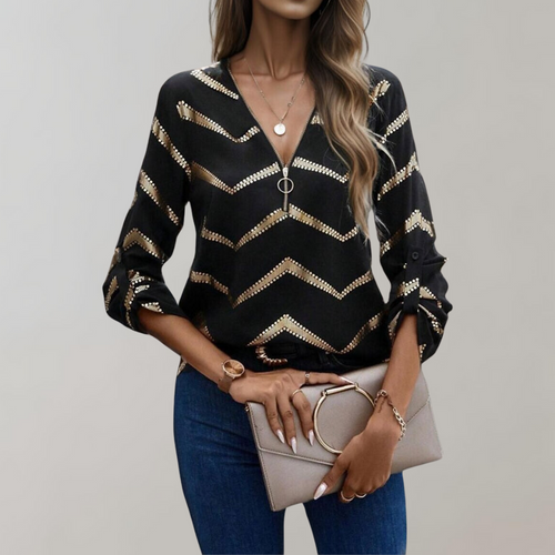 Levoire | Blouse Pour Femmes À La Mode Avec Fermeture Éclair