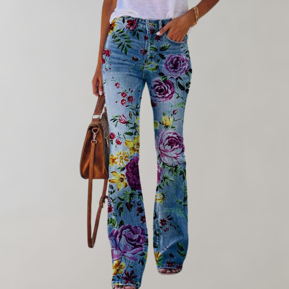 Levoire | Pantalon Large Avec Boutons Avec rose violet