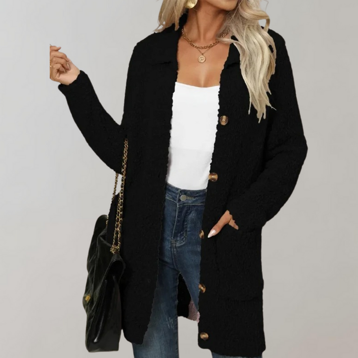 Levoire | Gilet À La Mode Avec Poches Pour Femmes Noir