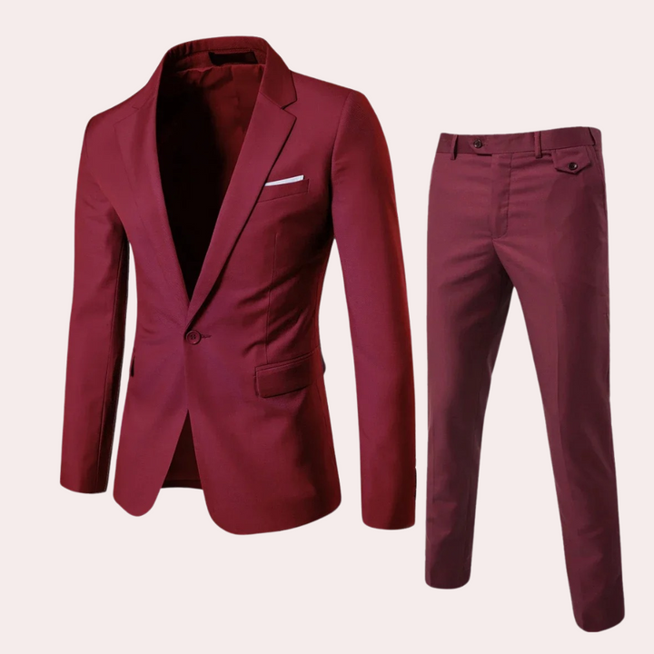 Levoire | Ensemble élégant de blazer et pantalon Rot